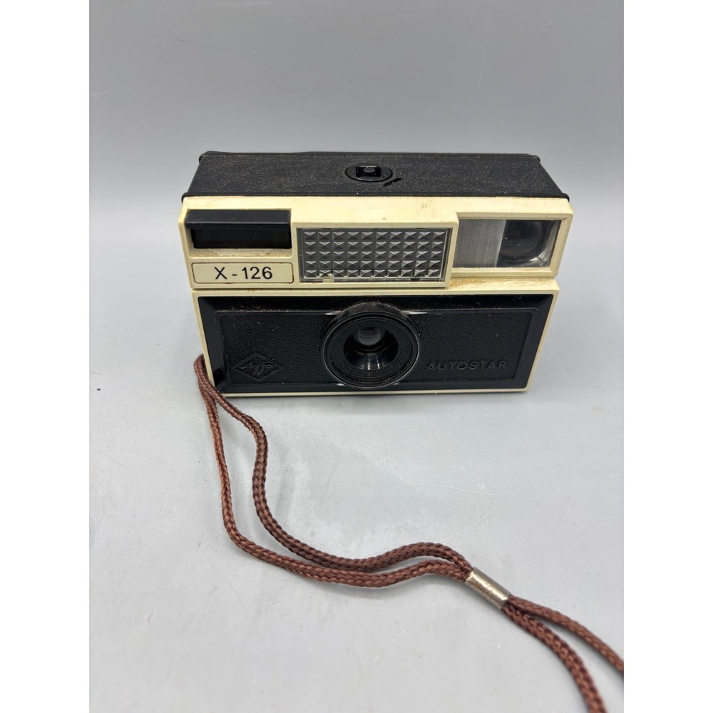 Agfa Autostar X-126 Vintage 126 Cartridge Film‎ Camera Black  Retro Flashcube